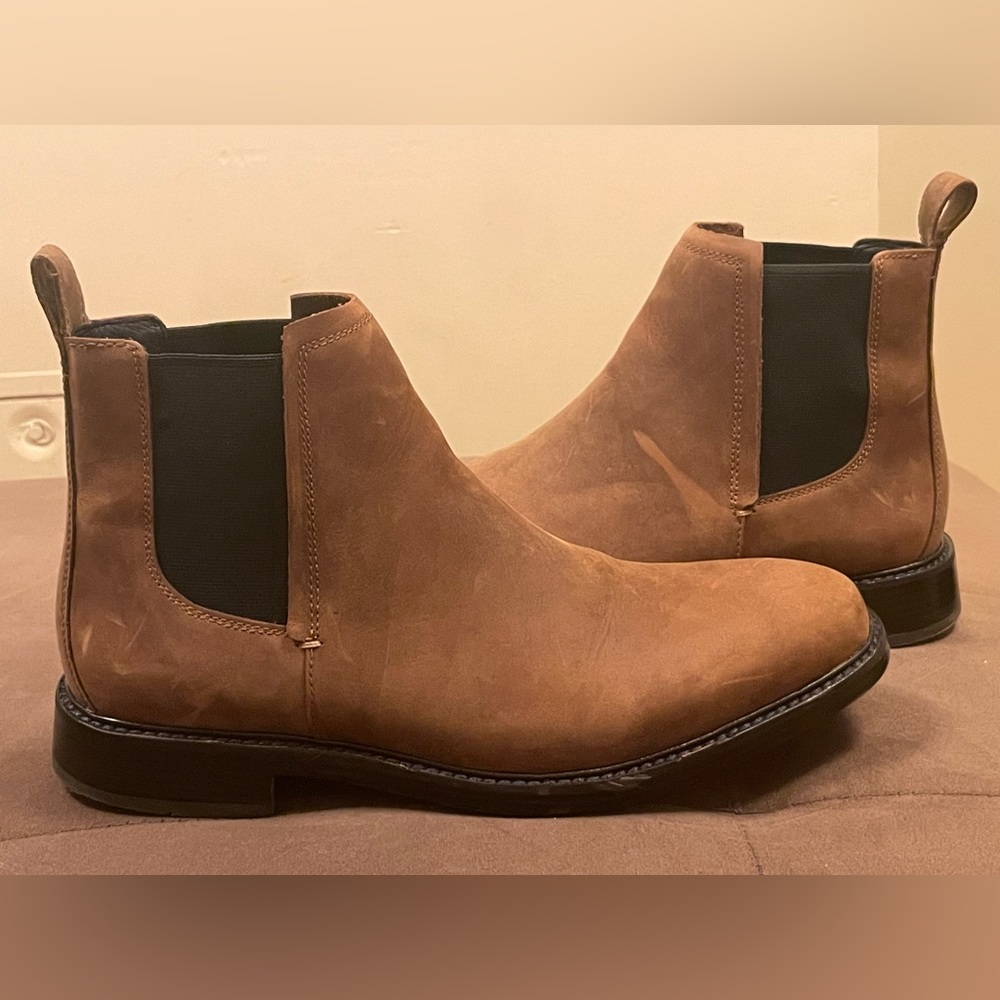 COLE HAAN brown suede boots men